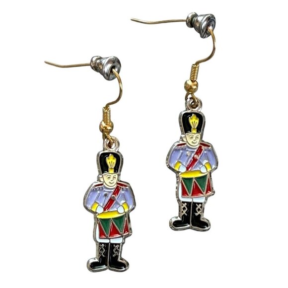 Holiday Earrings - Drummers Drumming - 12 Days of Christmas #12 - Picture 1 of 4